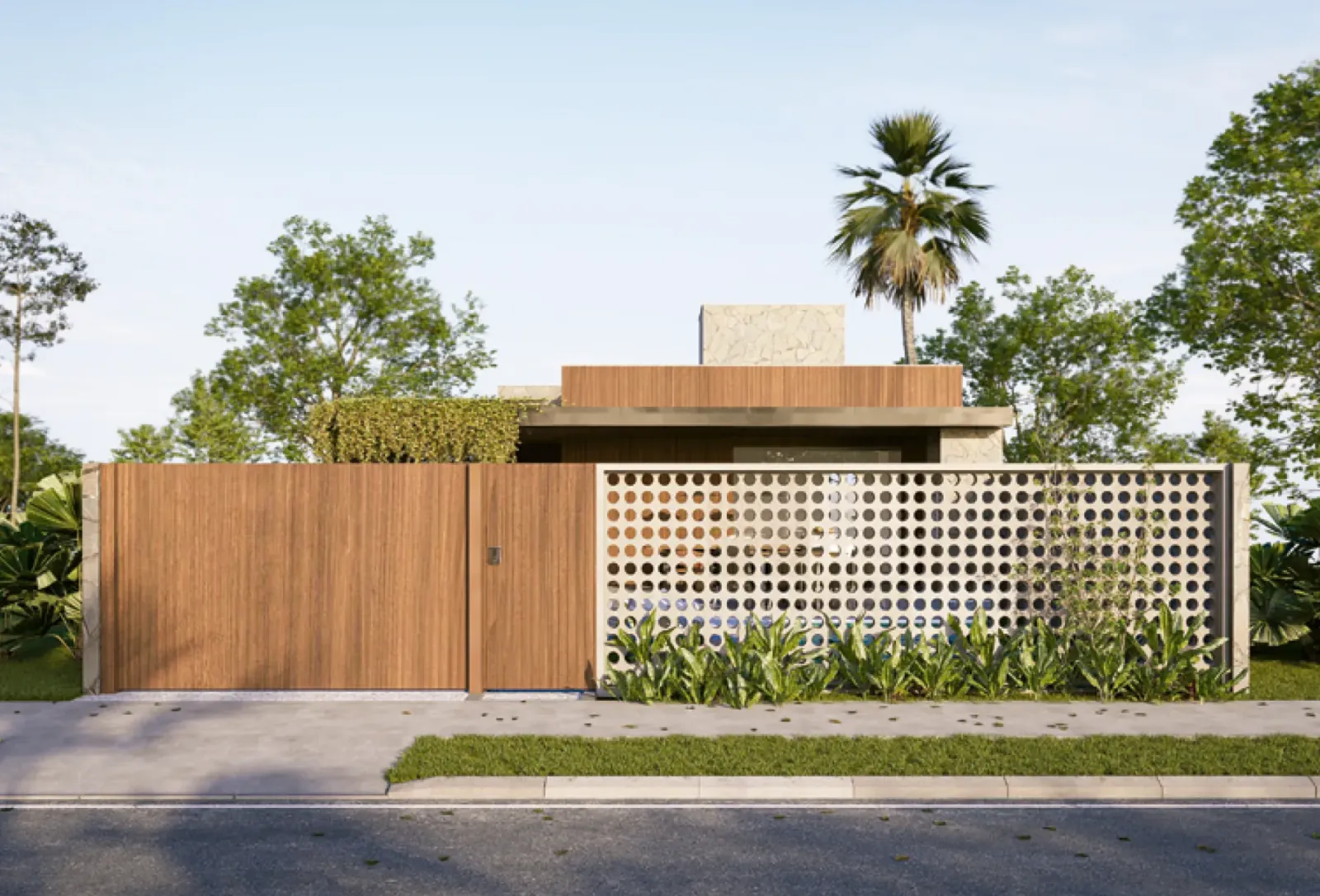 Fachada da Casa Aro, assinada por Prelle Arquitetura