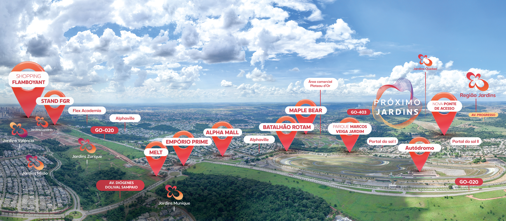 localização jardins montreal